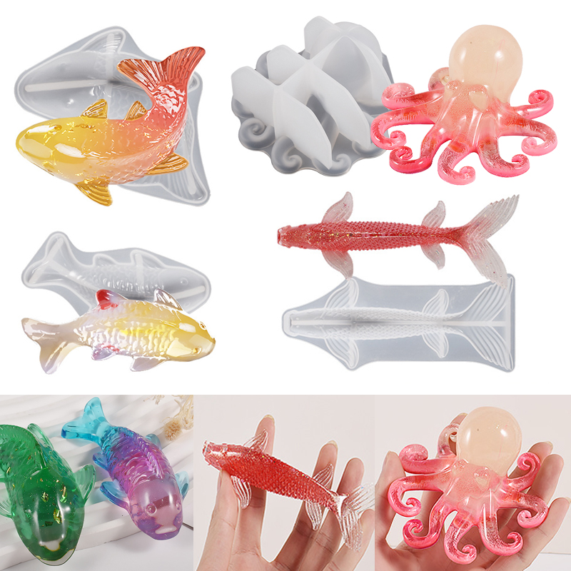 3D Koi Fish Shaped Epoxy Resin - огляд і ціна Marine Fish Tank