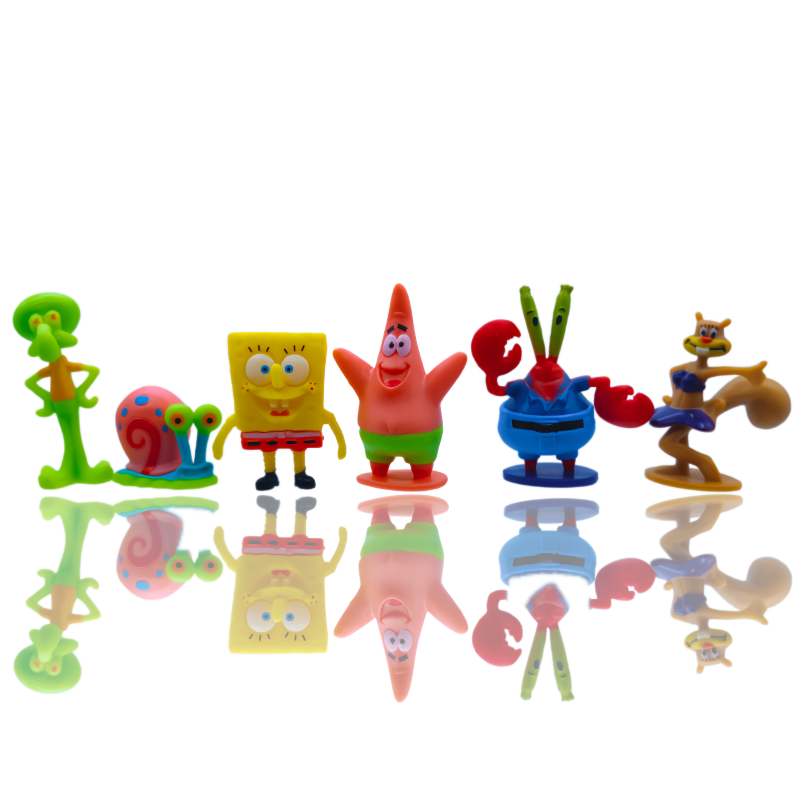 6pcs SpongeBob Fish Tank Decor - огляд і ціна Ocean Aquarium