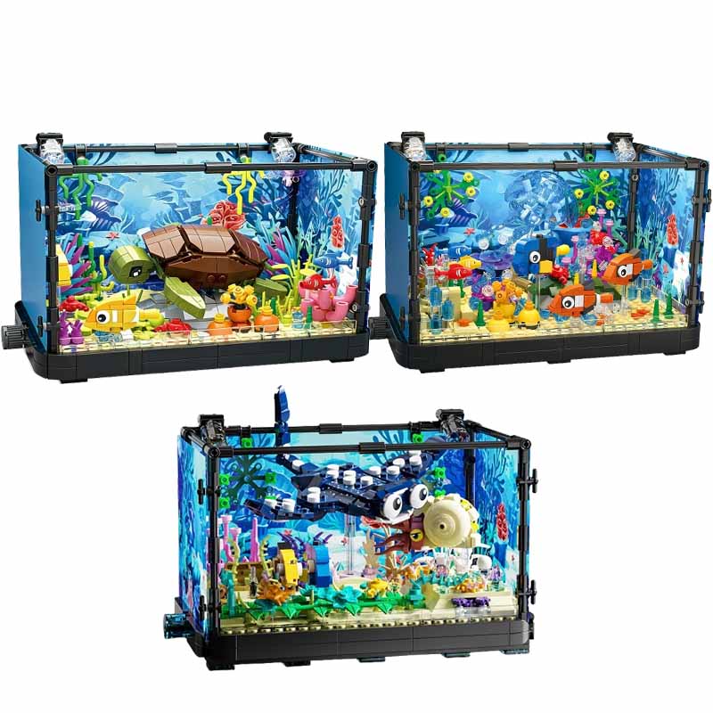 Fish Tank Building Block Set w - огляд і ціна Marine Aquarium Cube