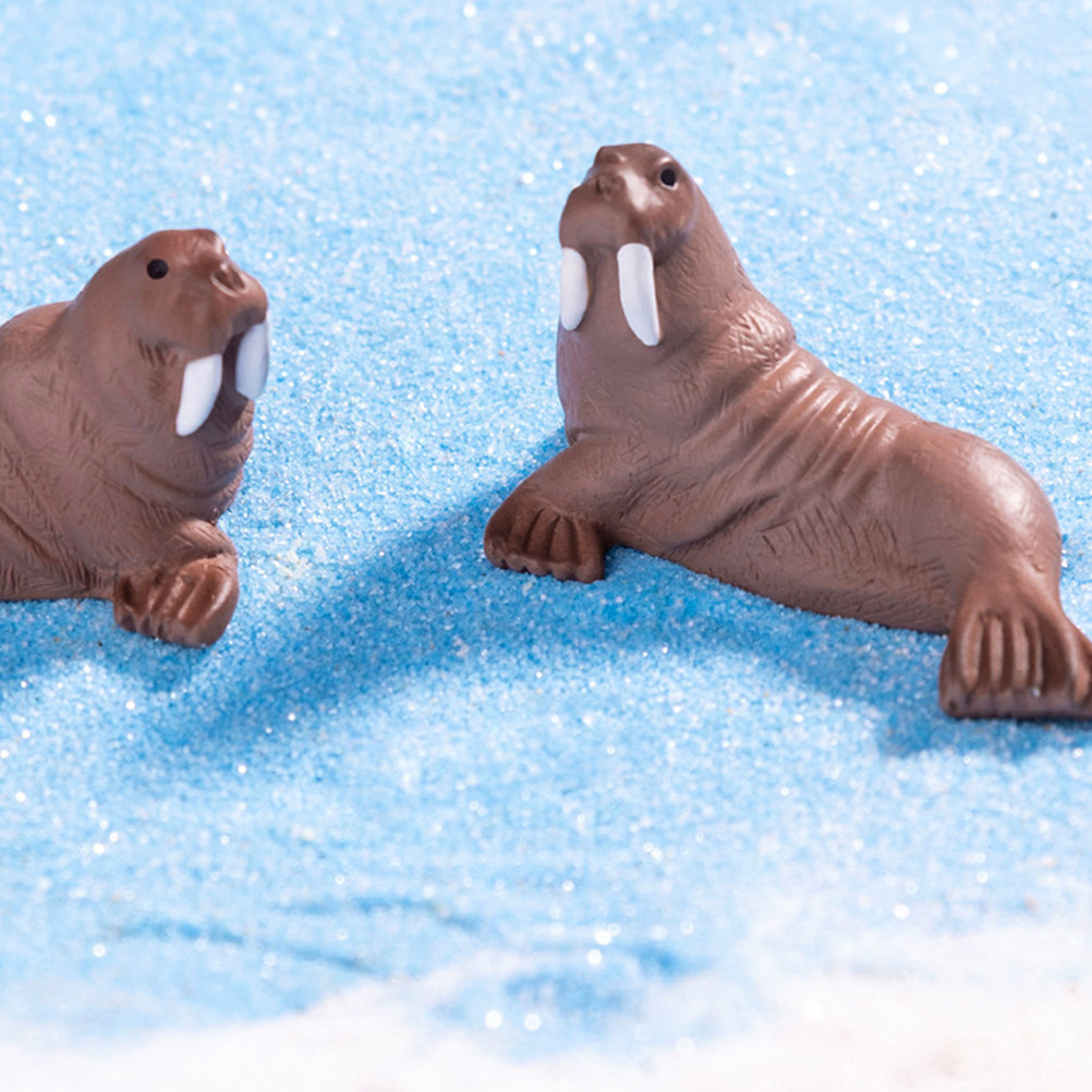 2Pcs Resin Walrus Miniature De - огляд і ціна Ocean Aquarium